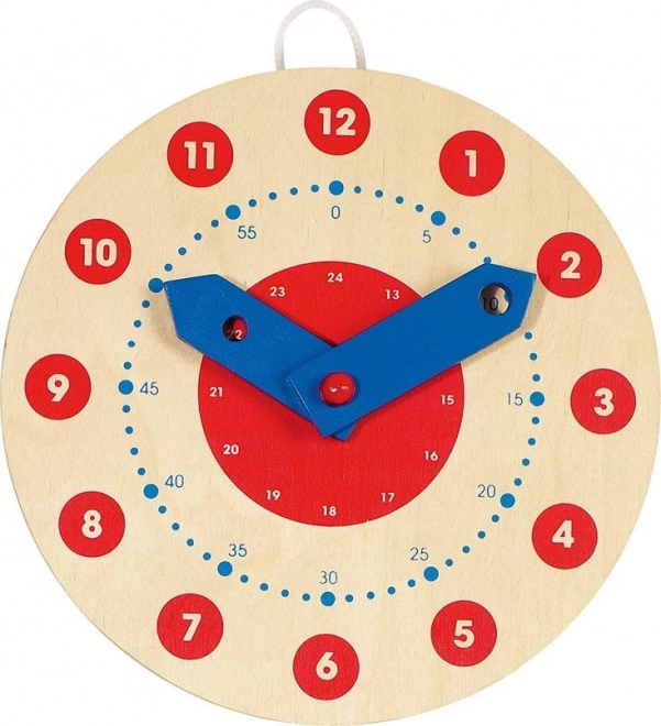 Houten klok voor leren