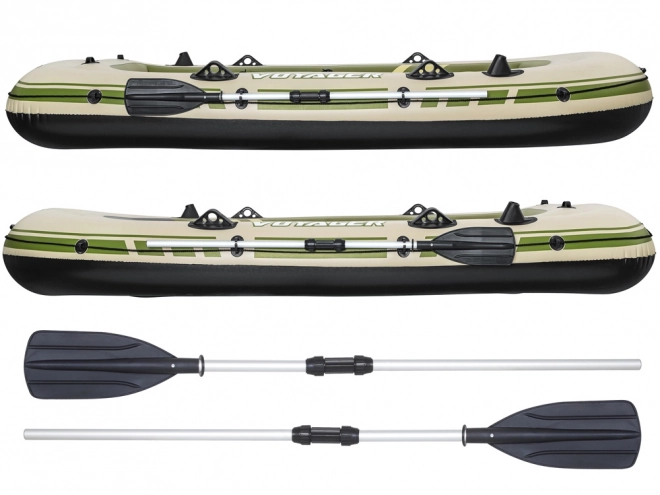 Opblaasboot voor 3 personen met riemen Voyager X3