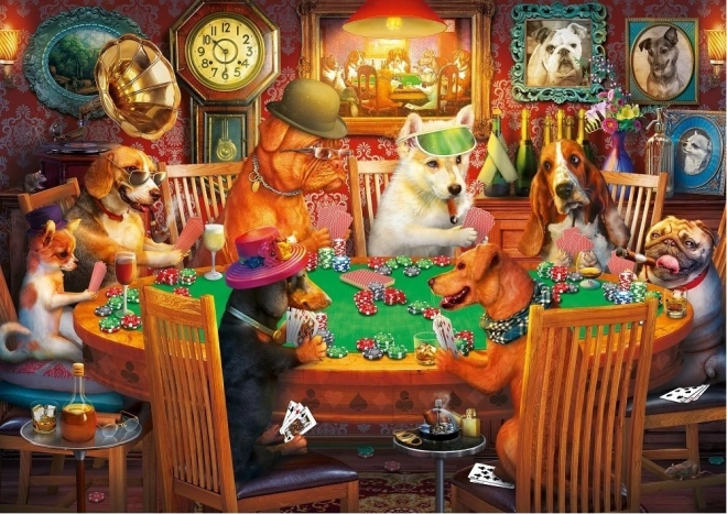ART PUZZLE Puzzel Hondenkaartspelers 500 stukjes