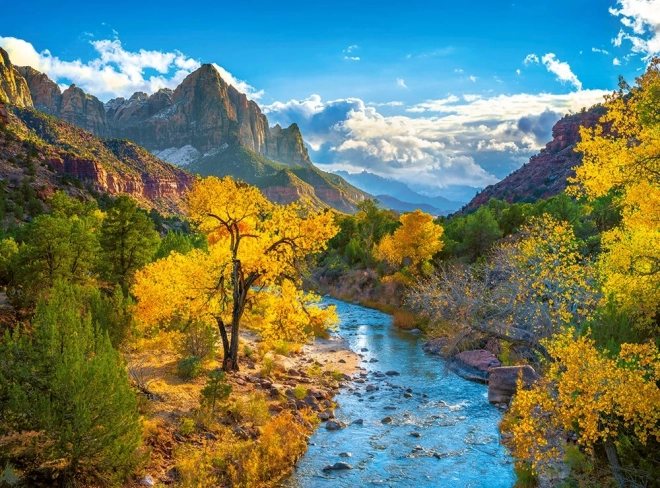 Puzzel 3000 stukjes Herfst in de bergen van Nationaal Park Zion VS