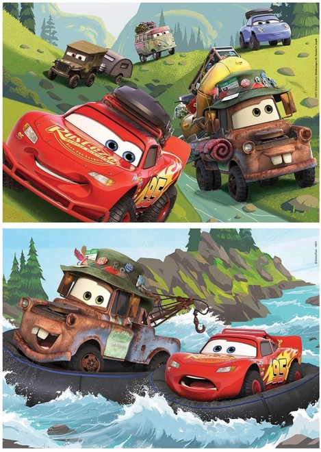 Houten puzzel Auto's van EDUCA 2x25 stukken