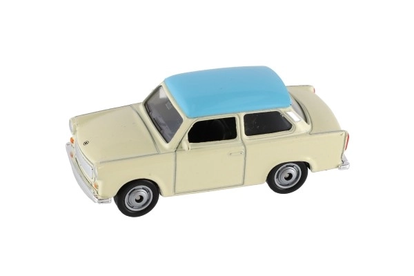 Auto Welly Trabant 1:60 metaal 7cm vrij rollend in doosje