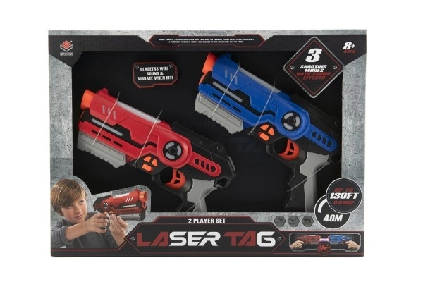 Laserpistoolspel voor twee spelers