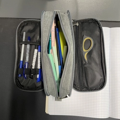 Driedubbele etui - grijs Maaleo 24512