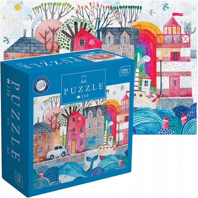 Puzzel Haven 250 Stukken met Stickers
