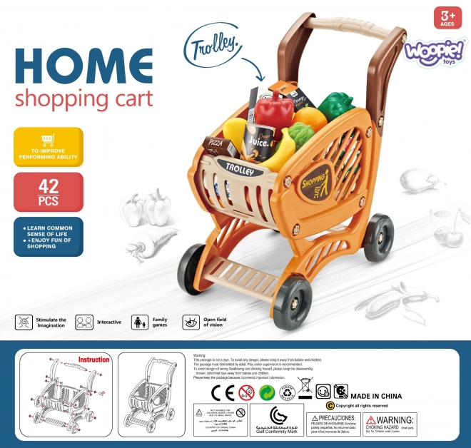 Kinderwinkelwagentje met accessoires van Woopie