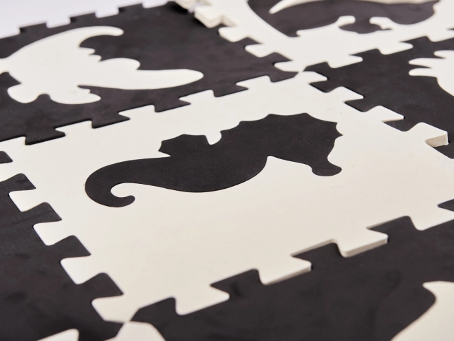 Contrasterende schuimpuzzel met dieren - 25 stuks