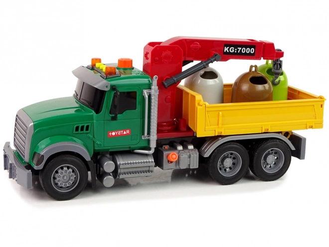 Vrachtwagen Auto Kraan Transport Vuilnisbak Geluid