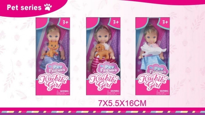 Pop met huisdier 11,5 cm