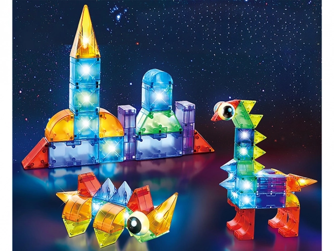 3D magnetische blokken Verlichte magnetische blokken 64 stuks ZA5240
