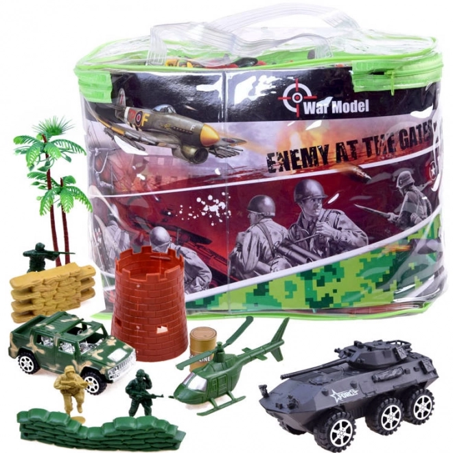 Grote set militaire figuren tanks wapens
