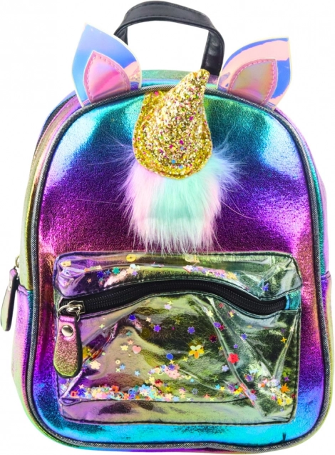 Kinder rugzak Regenboog met eenhoornhoorn