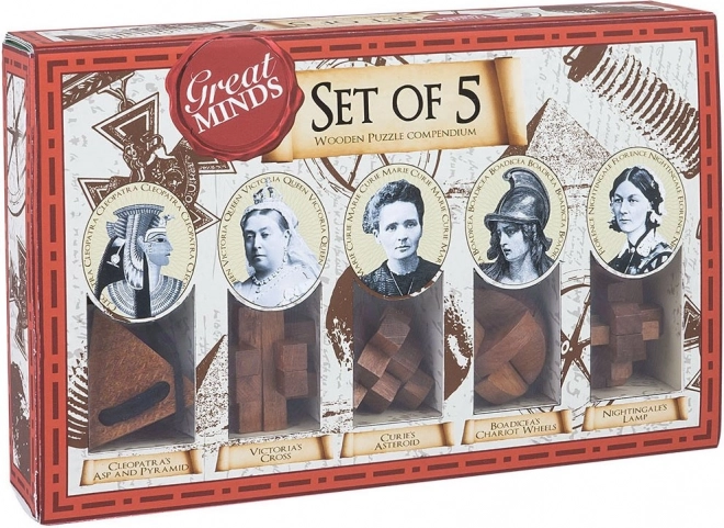 Professor Puzzle Grote Geesten: Beroemde Vrouwen 5-in-1