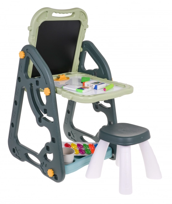 Multifunctioneel bord voor kinderen 3+ met magnetisch bord en stoeltje