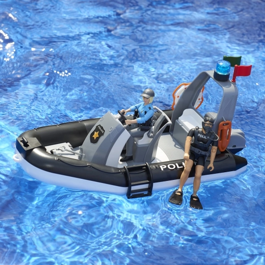 Drijvende boot voor waterredding