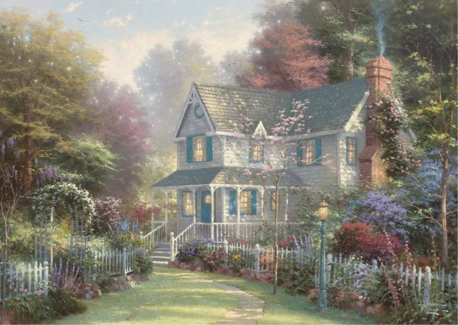 Puzzel in tinnen doos Victoriaanse tuin II