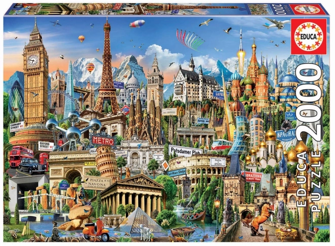 Puzzel 2000 onderdelen, Europa