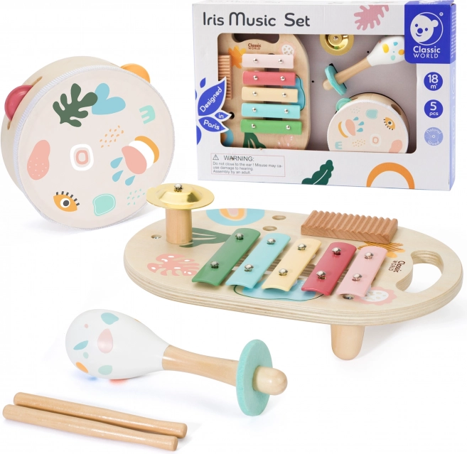 Set houten muziekinstrumenten voor kinderen