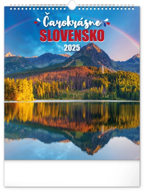 NOTIQUE Muurkalender Prachtig Slowakije 2025, 30 x 34 cm
