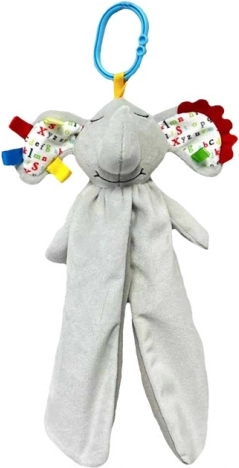 Pluchen sensorisch speelgoed olifant Miluś 25 cm