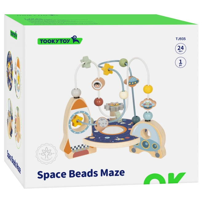 Houten raketlus van Tooky Toy