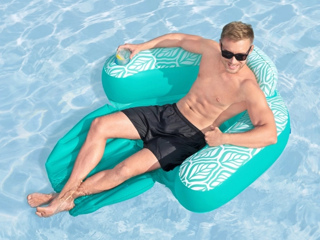 Luxe opblaasbare stoel Bestway voor op het water Deluxe Comfort