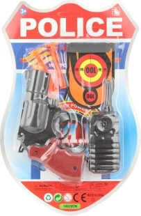 Politieset voor kinderen – pistool met accessoires (5 stuks)
