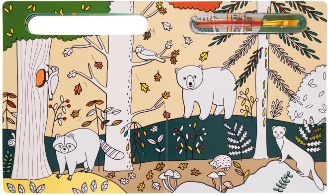 Schilderen met water: Wie leeft er in het bos?