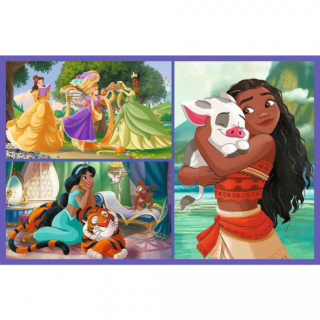 Puzzel 2x70 Sprookjesachtige dagen Disney Prinsessen