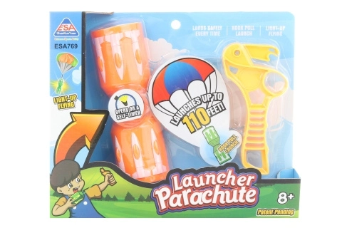 Lanceerbare parachute met lichteffecten