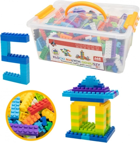 Kostky malých géniů basic – 668 stukjes constructieplaten