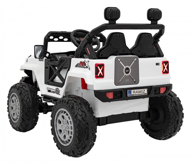 Kinder elektrische terreinwagen Speed wit