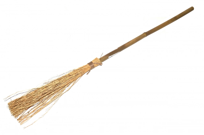 Heksenbezem 94cm bamboe+twijgjes