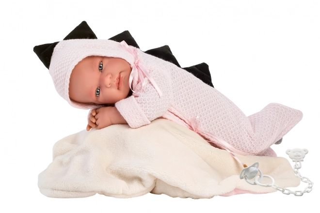 Realistische pop baby met geluiden en zacht lichaam 44 cm