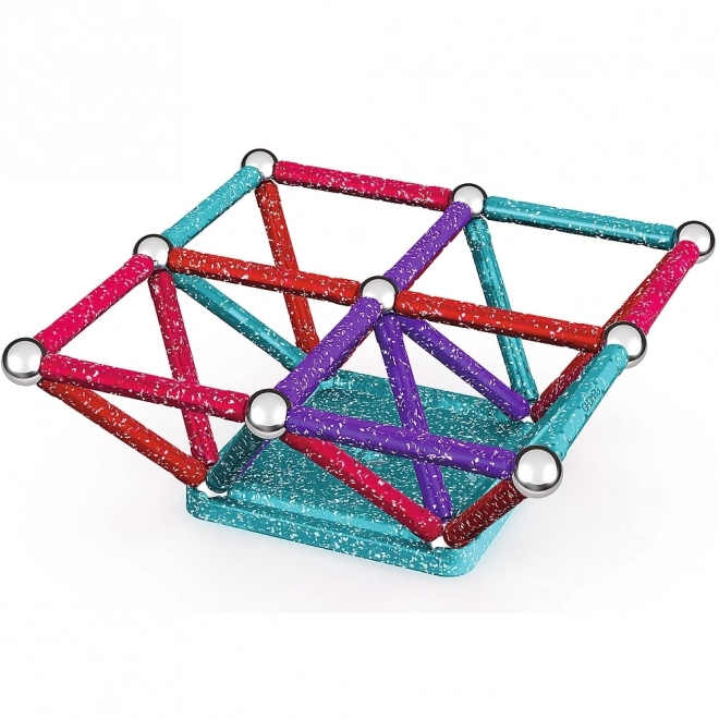 Magnetische bouwset GEOMAG Glitter 60 stukjes