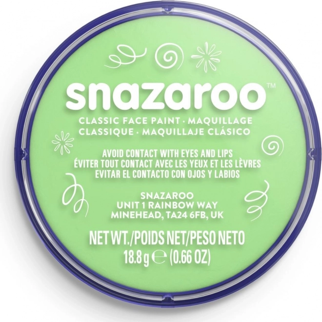 Lichtgroene gezichtsschmink SNAZAROO 18 ml