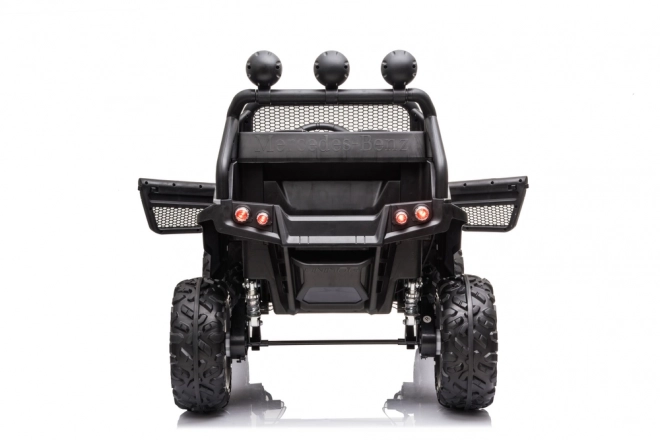 Elektrische kinderauto Unimog S in camouflagekleur