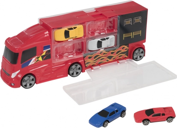Teamsterz transportvrachtwagen met 4 autootjes