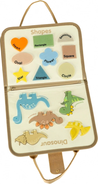 Montessori sensorische koffer met dinosaurussen