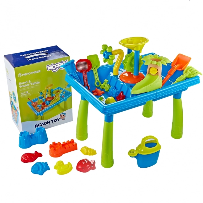 Tafel voor water en zand 2in1 Palma 18 stuks