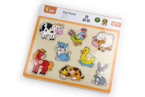 Houten puzzel Boerderijdieren Viga