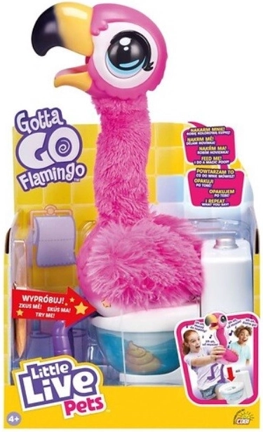 Interactieve flamingo Little Live Pets – eet, zingt en gaat naar het toilet