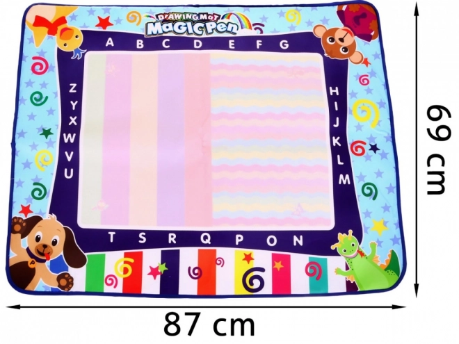 Watertekenmat met accessoires voor kinderen 3+