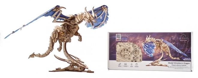 3D puzzel Vichřice Draak
