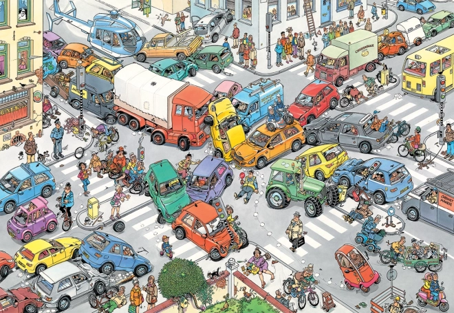 JUMBO Puzzel JvH Verkeerschaos 3000 stukjes