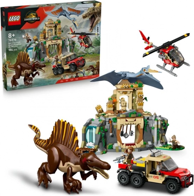 Lego Jurassic World: luchtmissie met Quetzalcoatlus en Spinosaurus