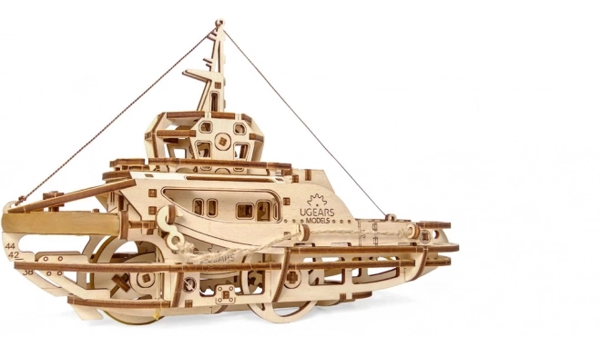 Ugears 3D puzzel - Sleepboot 169 stukken
