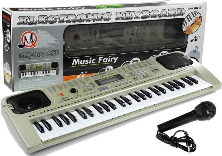 Elektronisch toetseninstrument met microfoon