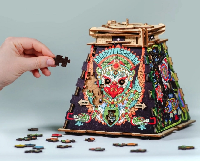 Houten puzzel Pyramide van de Zon
