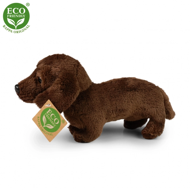 Stoffen hond teckel staande 2dr. 19 cm ECO-VRIENDELIJK